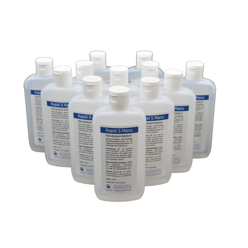Rapid S Mano, Handdesinfektion, 12x100ml Rapid S Mano, Handdesinfektion, 12x100ml